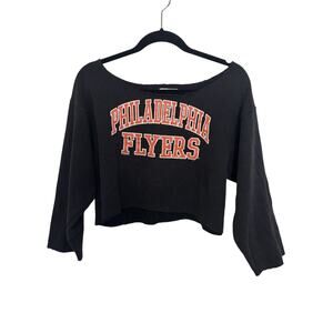 Furst of a Kind Reworked Philadelphia Flyers Cropped Sweatshirt S/M VTG NHL